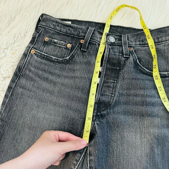 Levi's 501 S Skinny coal washed black jeans - Size 24 - Picture 7 of 13
